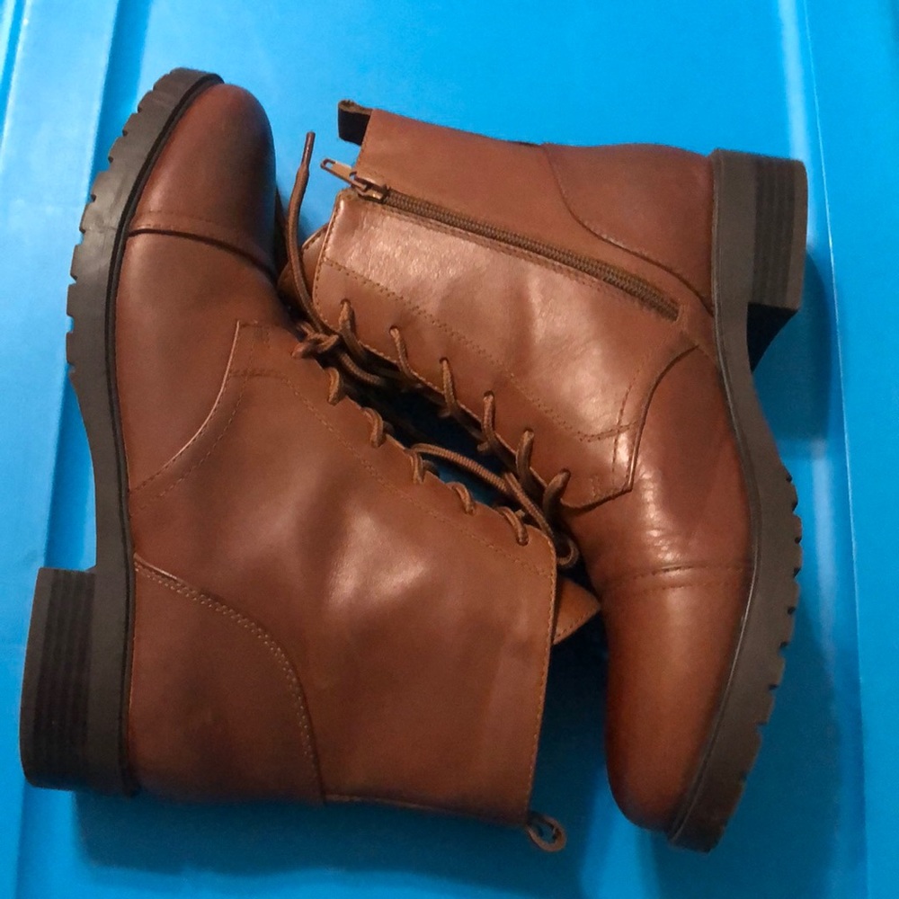 Aldo brown lace up boots